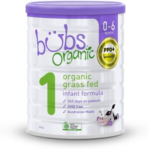 Bubs Organic Grass-Fed Baby Formula – Birth-6 months – 800g