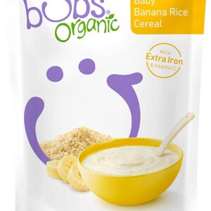 Bubs Organic Baby Banana Rice Cereal, 125 g