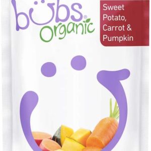 Bubs Organic Sweet Potato, Carrot and Pumpkin Pouch, 120 g