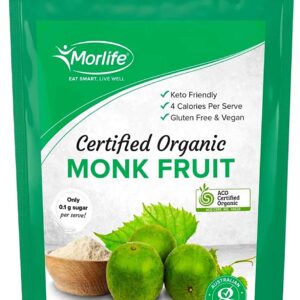 Morlife Certified Organic Monk Fruit Powder 100g