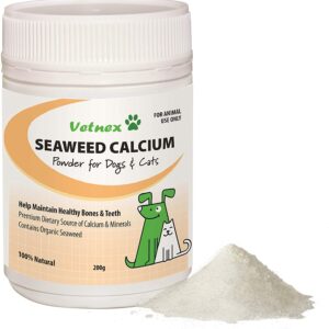 Vetnex Seaweed Calcium Natural Calcium Supplement for Dogs & Cats – 200g
