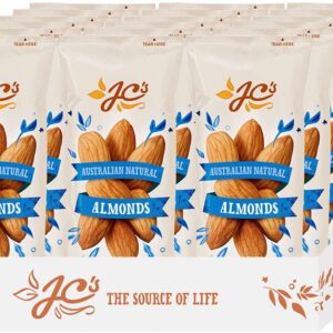 J.C.’s Australian Natural Almonds – Healthy Energy Boosting Snack – 18 x 45g Bags