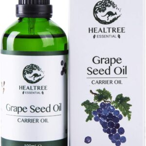 HEALTREE Grape Seed Carrier Oil – 100ml (100% Pure Natural Cold Pressed) – Australian Owned & Made – GC Analysis Attached