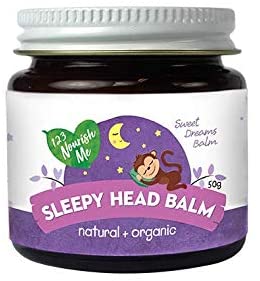 123 Nourish Me Sleepy Head Balm – Natural Sleep Aid for Babies, Kids – 50g Family Size Lasts up to 12 Months – Organic Essential Oils for Sleep and Magnesium to Calm and Relax – Australian Made