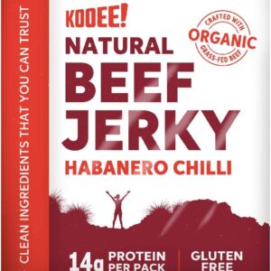 KOOEE! Natural Beef Jerky – Habanero Chilli – 10 Count